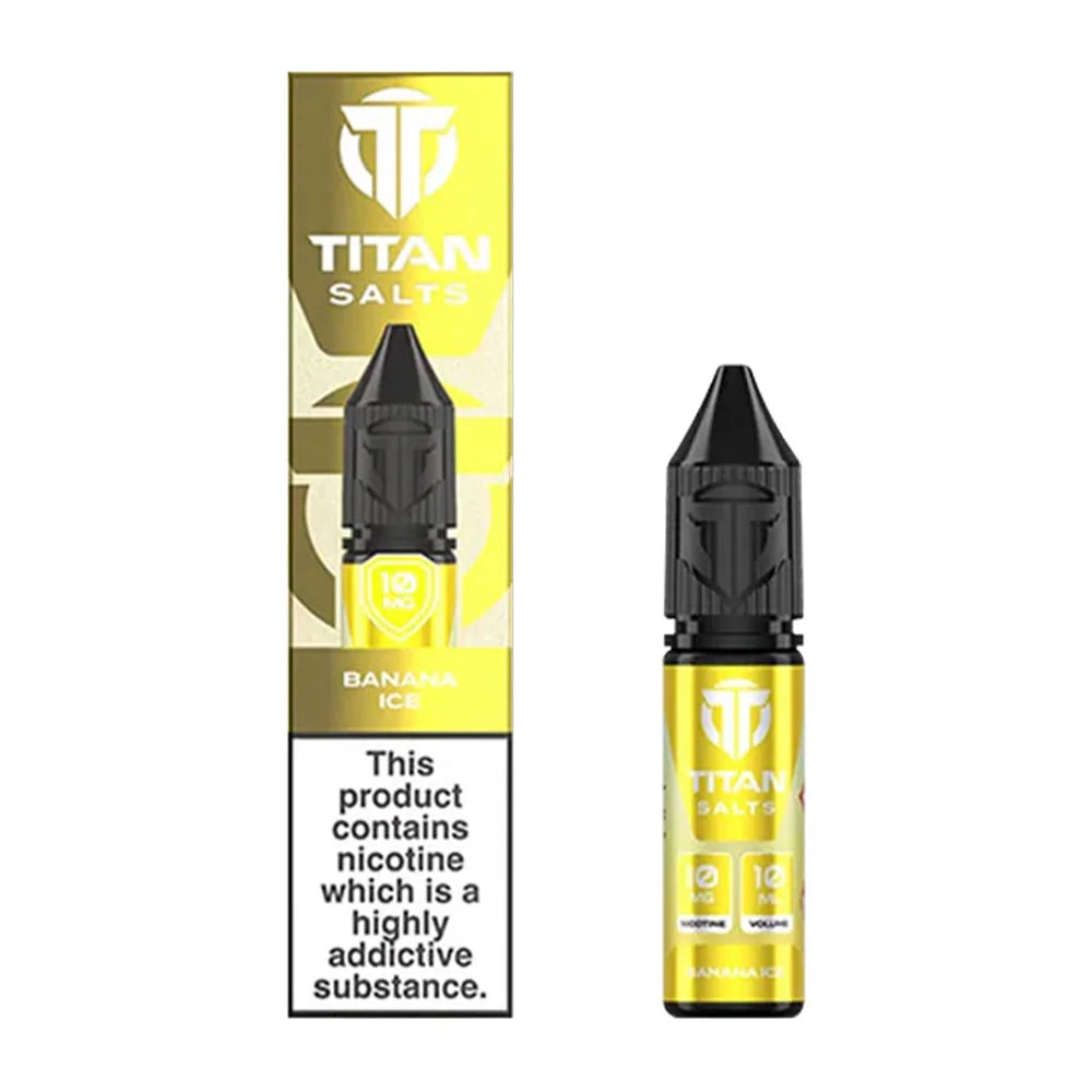 Titan Salts Banana Ice 10ml Nic Salt E Liquid