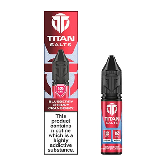 Titan Salts Blueberry Cherry Cranberry 10ml Nic Salt E Liquid