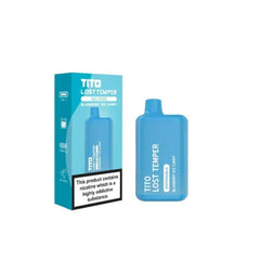 Tito-Lost-Temper-3500-Puff-Dispossible-Vape--Blueberry-Ice-Candy