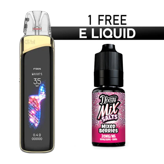 Uwell Caliburn G4 Pro Pod Kit With Free Nic Salt