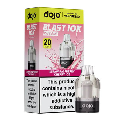Vaporesso DOJO Blast 10K Prefilled Pod - Straw-Raspberry Cherry Ice