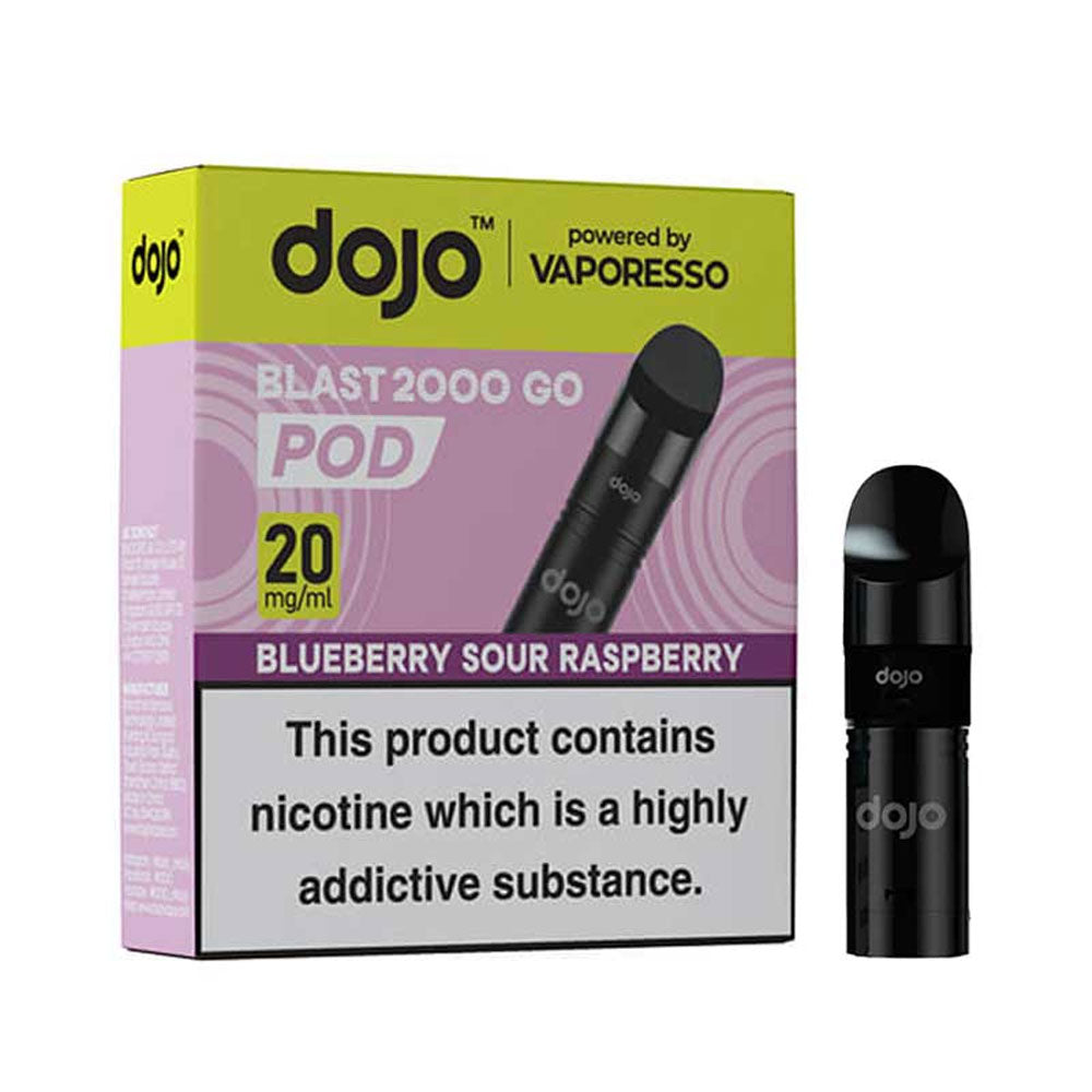 Vaporesso Dojo Blast 2000 Go Replaceable Pod - Blueberry Sour Raspberry