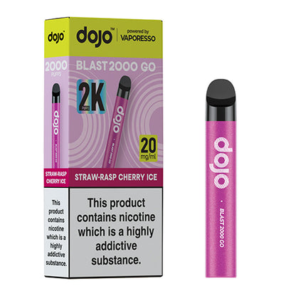 Vaporesso Dojo Blast 2000 Go Pod Kit - Straw-Rasp Cherry Ice