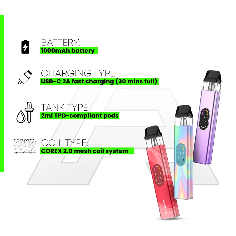 Vaporesso Xros 4 key features