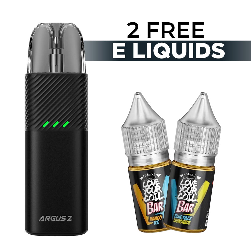 Voopoo Argus Z Pod Kit 2 Free LYC Bar ELiquids