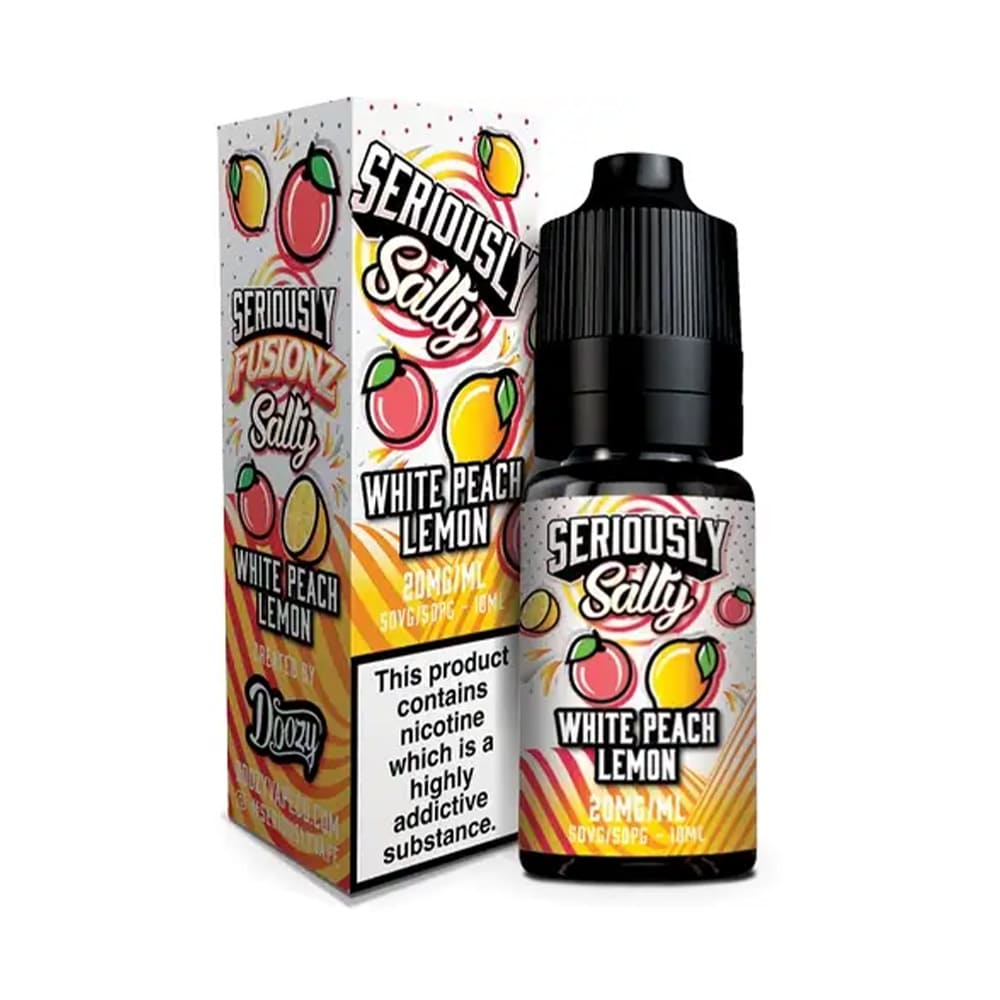 Doozy Seriously Fusionz White Peach Lemon 10ml Nicsalt E Liquid
