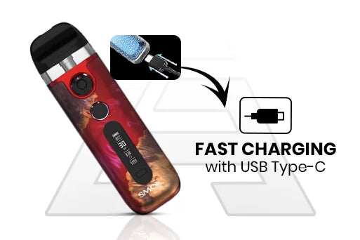 fast charging with usb type c smok novo 5