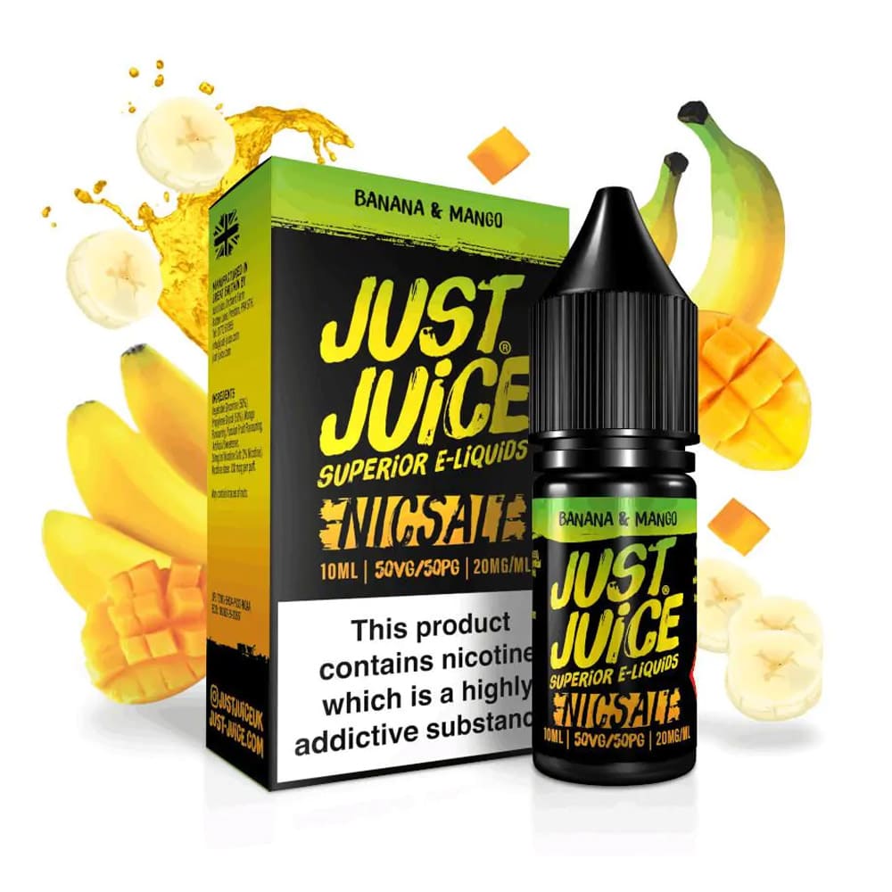 Just Juice Banana & Mango 10ml Nicotine Salt Eliquid