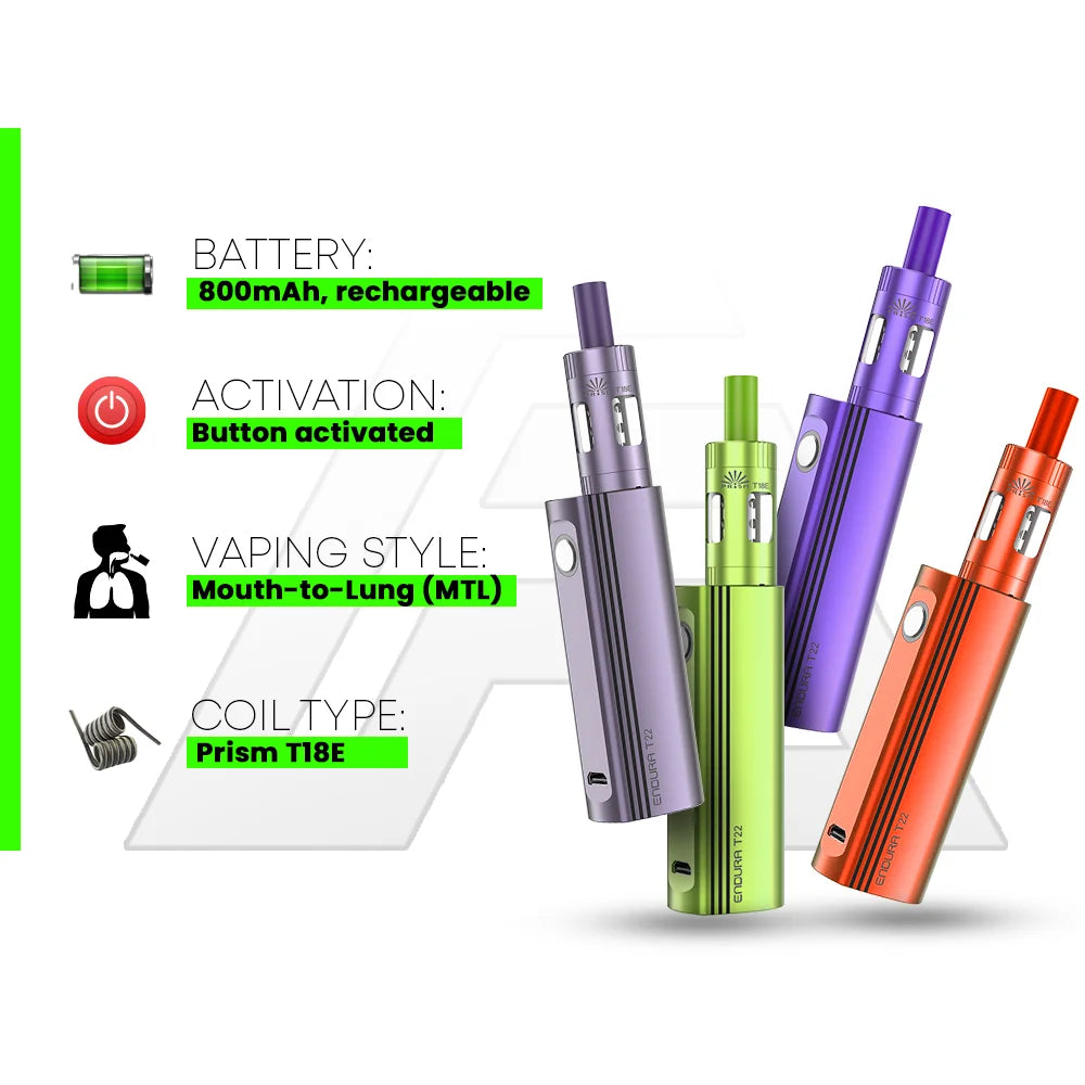 key features endura t22 vape