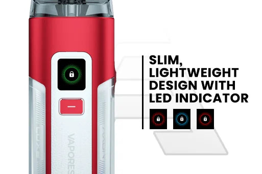 luxe x2 slim lightweight design with led indicator