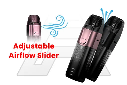 luxe xr max adjustable airflow slider
