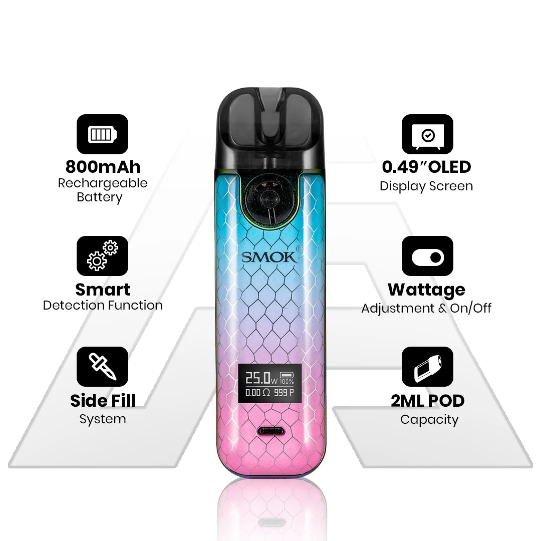 specifications list smok novo 4