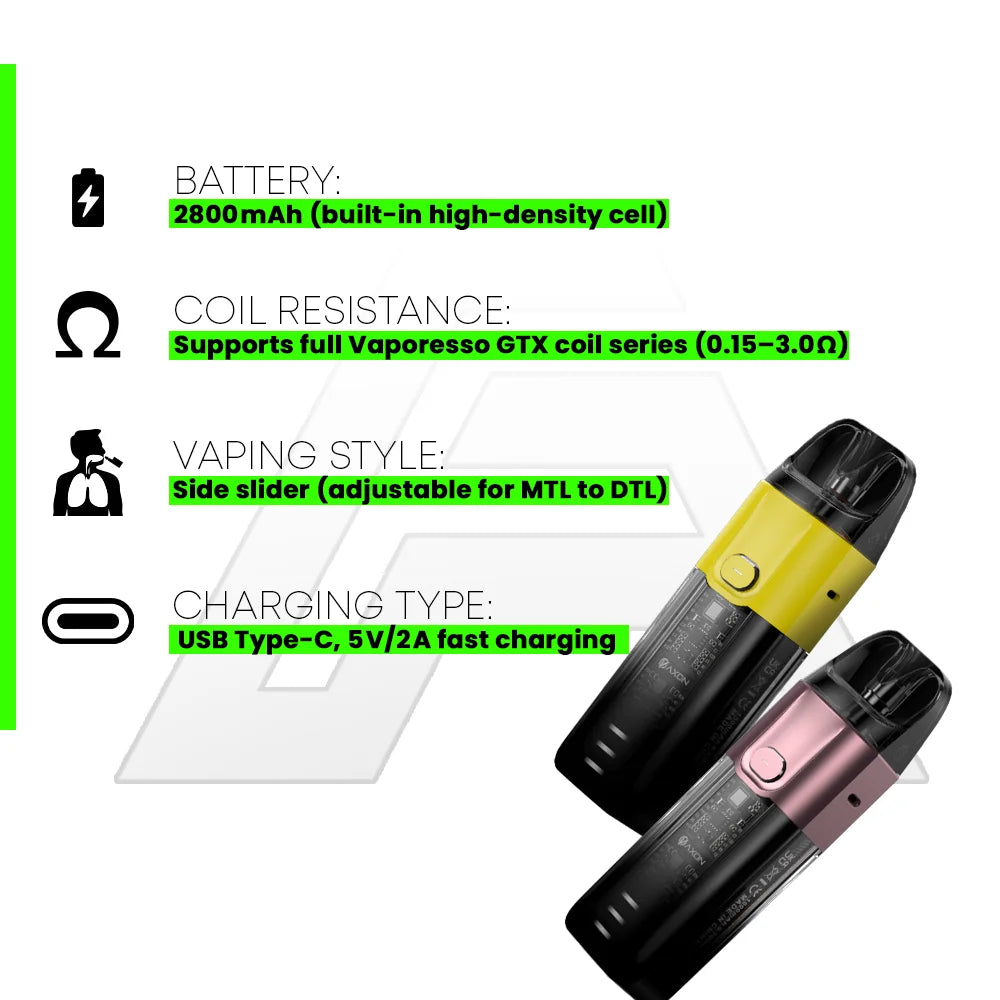 vaporesso luxe xr max key features