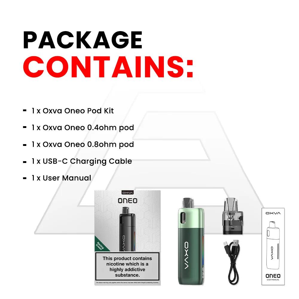 whats in the box oxva oneo