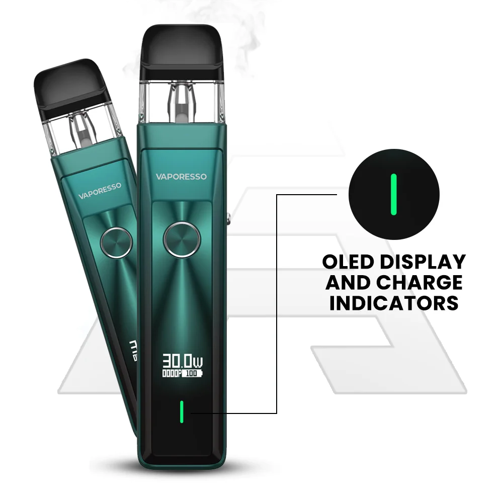 xros pro oled display and charge indicators