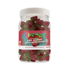 CBD Gummy Strawberries Large Tub 3200mg
