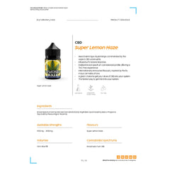 CBD Super Lemon Haze 50ml E Liquid (2500mg)